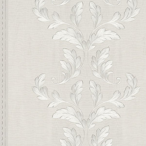 Galerie Wallpaper Product code: 58251 - Classique Wallpaper Collection - Cream White Silver Colours -  