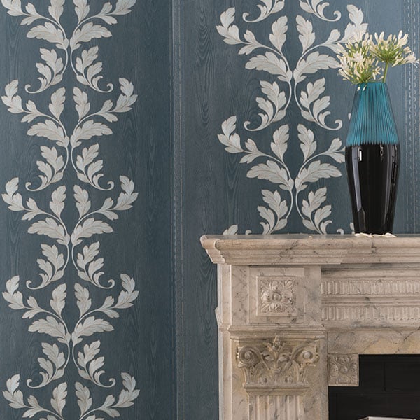 Galerie Wallpaper Product code: 58255R - Classique Wallpaper Collection - Blue Gold Colours -  