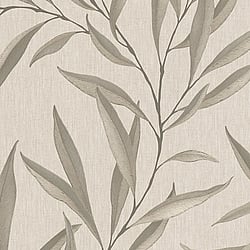 Galerie Wallcoverings Product Code 32204 - The New Design Book Wallpaper Collection - Muted Gold Colours - Large Leaf Trail Design