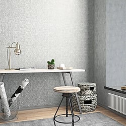 Galerie Wallcoverings Product Code 32610 - The New Design Book Wallpaper Collection - Grey Gold Colours - Hex Geometric Design