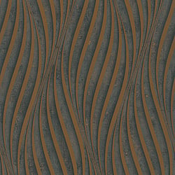 Galerie Wallcoverings Product Code 34263 - Urban Textures Wallpaper Collection - Black  Copper Colours - Wave Design