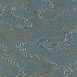 Galerie Wallcoverings Product Code 34538 - The New Design Book Wallpaper Collection - Blue Colours - Flow Design