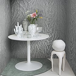 Galerie Wallcoverings Product Code 34924 - Eclectic Wallpaper Collection - Anthracite Colours - Metallic look Design