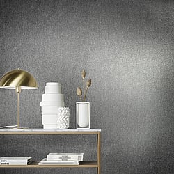 Galerie Wallcoverings Product Code 34954 - Eclectic Wallpaper Collection - Anthracite Colours - Metallic look Design