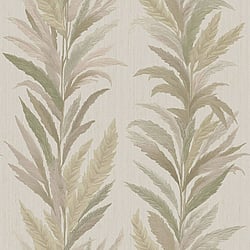 Galerie Wallcoverings Product Code 35907 - Ornamenta Wallpaper Collection - Beige Green Colours - Leaf Flourish Design