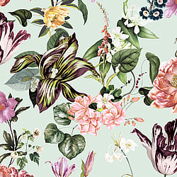 Galerie Wallcoverings Product Code 47459 - The New Design Book Wallpaper Collection - Green, Rose Colours - Floral Rhapsody Design