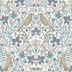 Galerie Wallcoverings Product Code 47619 - Heritage Wallpaper Collection - white Colours - Summer Garden Design