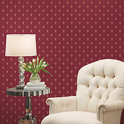 Galerie Wallcoverings Product Code 95605 - Ornamenta 2 Wallpaper Collection - Red Gold Colours - Ornamenta Motif Design