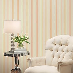 Galerie Wallcoverings Product Code 95704 - Ornamenta 2 Wallpaper Collection - Light Gold Colours - Regency Stripe Design