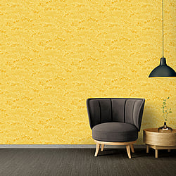 Galerie Wallcoverings Product Code AC60013 - Absolutely Chic Wallpaper Collection - Yellow Colours - Cherry Blossom Motif Design