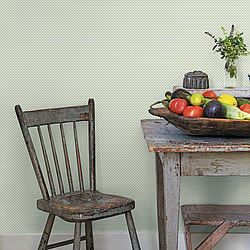 Galerie Wallcoverings Product Code G45434 - Just Kitchens Wallpaper Collection - Green Yellow Colours - Leaf Dot Spot Design