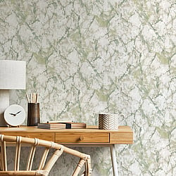 Galerie Wallcoverings Product Code G67755 - Natural Fx 2 Wallpaper Collection - Green Colours - Marble Design