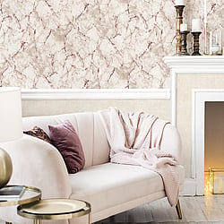 Galerie Wallcoverings Product Code G67757 - Natural Fx 2 Wallpaper Collection - Red Colours - Marble Design