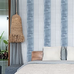 Galerie Wallcoverings Product Code G78270 - Atmosphere Wallpaper Collection - Blue Colours - Sublime Stripe Design