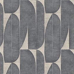 Galerie Wallcoverings Product Code WH30170 - Welcome Home Wallpaper Collection - Silver Grey Colours - Geometric Leaf Design