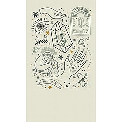 Galerie Wallcoverings Product Code WH45192M - Welcome Home Murals Wallpaper Collection - Beige, Cream, White Colours - Celestial Spirit Design