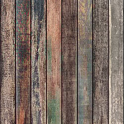 Galerie Wallcoverings Product Code WH45201M - Welcome Home Murals Wallpaper Collection - Multi-coloured Colours - Vintage Wooden Plank Design