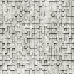 Galerie Wallcoverings Product Code WH45211M - Welcome Home Murals Wallpaper Collection - Grey, White Colours - Stone Pixels Design