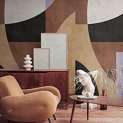 Galerie Wallcoverings Product Code WH45226M - Welcome Home Murals Wallpaper Collection - Multi-coloured Colours - Bauhaus Style Large Scale Graphic Design