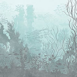 Galerie Wallcoverings Product Code WH45269M - Welcome Home Murals Wallpaper Collection - Blue, Grey, Green Colours - Ocean Depths Design