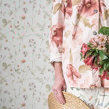 Galerie Wallcoverings Product Code 27008 - Morgongava Wallpaper Collection - Green Red Colours -  