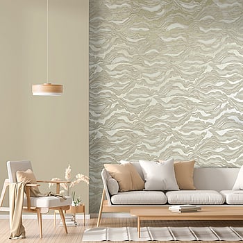 Galerie Wallcoverings Product Code 30026 - Slow Living Wallpaper Collection - Beige Gold Cream  Colours -  