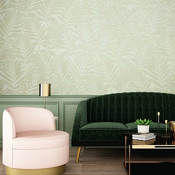 Galerie Wallcoverings Product Code 34003 - Hotel Wallpaper Collection - Green, Beige Colours -  