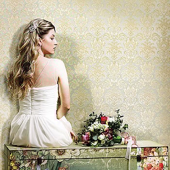 Galerie Wallcoverings Product Code 3935 - Italian Damasks 3 Wallpaper Collection - Blue Gold Colours -  