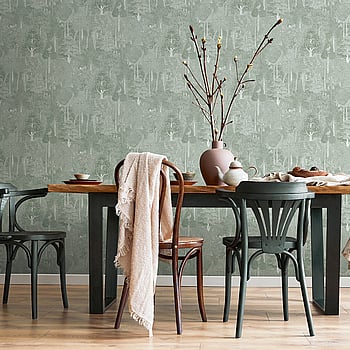 Galerie Wallcoverings Product Code 47651 - Heritage Wallpaper Collection - green Colours -  