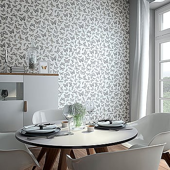 Galerie Wallcoverings Product Code 6771-10 - Imagine Wallpaper Collection - White Grey Colours -  