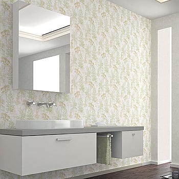 Galerie Wallcoverings Product Code 7310 - Evergreen Wallpaper Collection - Green Beige Mica Colours -  