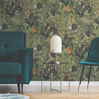 Galerie Wallcoverings Product Code BW51024 - Blooming Wild Wallpaper Collection - Green Brown Colours -  