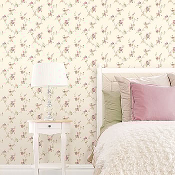 Galerie Wallcoverings Product Code CI38225 - Classic Silks 4 Wallpaper Collection - Ivory, Burgundy, Green Colours -  