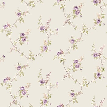Galerie Wallcoverings Product Code CI38226 - Classic Silks 4 Wallpaper Collection - Beige choke Purple Yellow Colours -  
