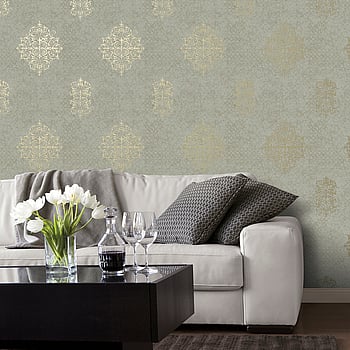 Galerie Wallcoverings Product Code CM2486 - Lustre Wallpaper Collection - Bronze Brown Colours -  