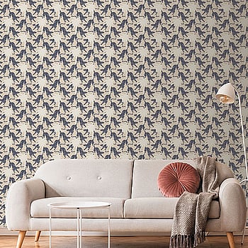 Galerie Wallcoverings Product Code ED13108 - Ted Baker Eden Wallpaper Collection - Pink Blue White Colours -  