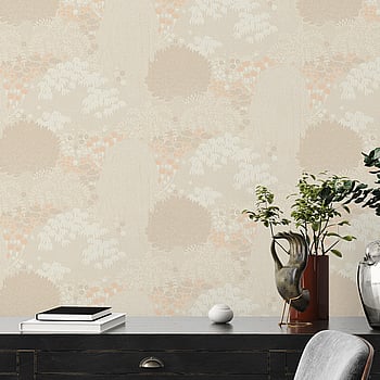 Galerie Wallcoverings Product Code FL61131 - Flourish Wallpaper Collection - Cream/Pink Colours -  