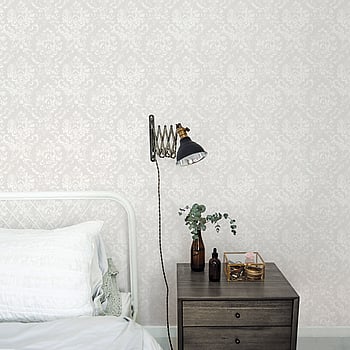 Galerie Wallcoverings Product Code G45013 - Vintage Rose Wallpaper Collection - Grey Colours -  