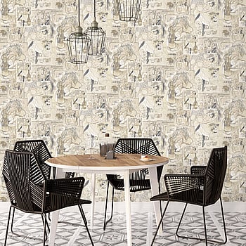 Galerie Wallcoverings Product Code G56114 - Nostalgie Wallpaper Collection - Beige Colours -  