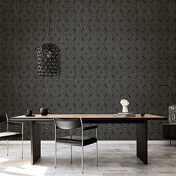 Galerie Wallcoverings Product Code G67732 - Special Fx Wallpaper Collection - Black Silver Colours -  