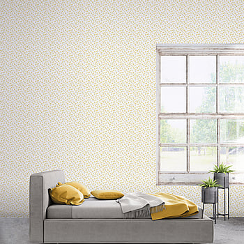 Galerie Wallcoverings Product Code G68725 - Miniatures 3 Wallpaper Collection - Warm Grey,Yellow Colours -  