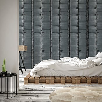 Galerie Wallcoverings Product Code G78284 - Bazaar Wallpaper Collection - Dark Teal Black Colours -  