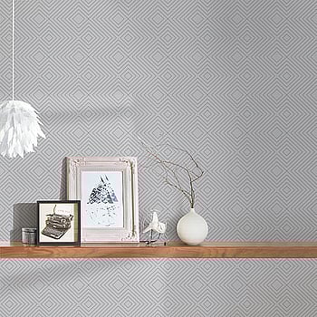 Galerie Wallcoverings Product Code HO20001 - Home Wallpaper Collection - Grey Silver Colours -  