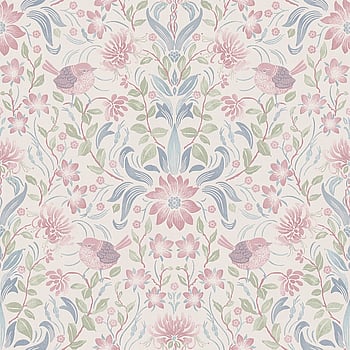 Galerie Wallcoverings Product Code MC61008 - Maison Charme Wallpaper Collection - Green, Pink, White, Blue Colours -  