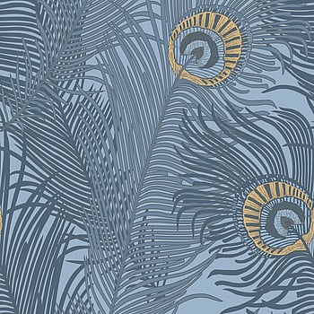 Galerie Wallcoverings Product Code NHW1046 - Enchanted Wallpaper Collection - Blue Gold Colours -  