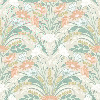 Galerie Wallcoverings Product Code S24119 - Sommarang 2 Wallpaper Collection - Yellw, white, green Colours -  
