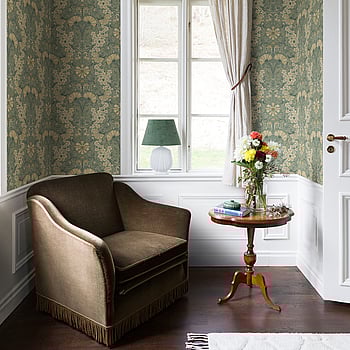 Galerie Wallcoverings Product Code S83113 - Hjarterum Wallpaper Collection - Green Colours -  