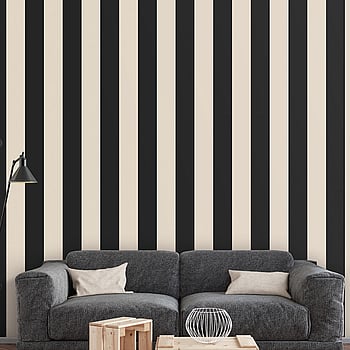 Galerie Wallcoverings Product Code SH34545 - Shades Wallpaper Collection - Black Taupe Colours -  