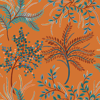Galerie Wallcoverings Product Code TJ40406 - Mulberry Tree Wallpaper Collection - Orange Colours -  