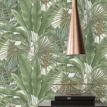 Galerie Wallcoverings Product Code WH30114 - Welcome Home Wallpaper Collection - Green Colours -  